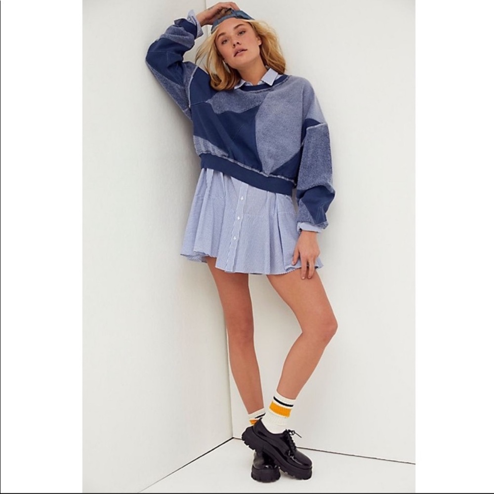 Free People Touch of Grey in Blue